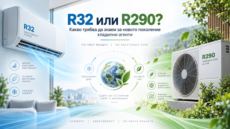 R32 или R290? Какво трябва да знаем за новото поколение хладилни агенти